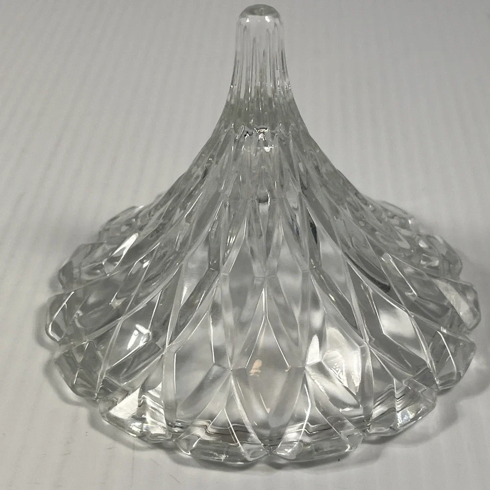 Famous Hersheys Kiss Crystal Candy Dish Clear